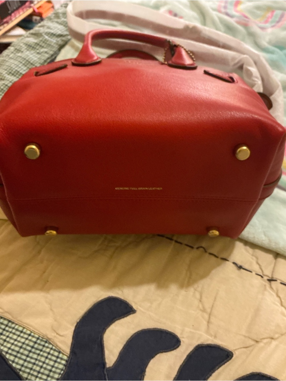 Coach Soft Empire 21 In Scarlet - Picture 4 of 16
